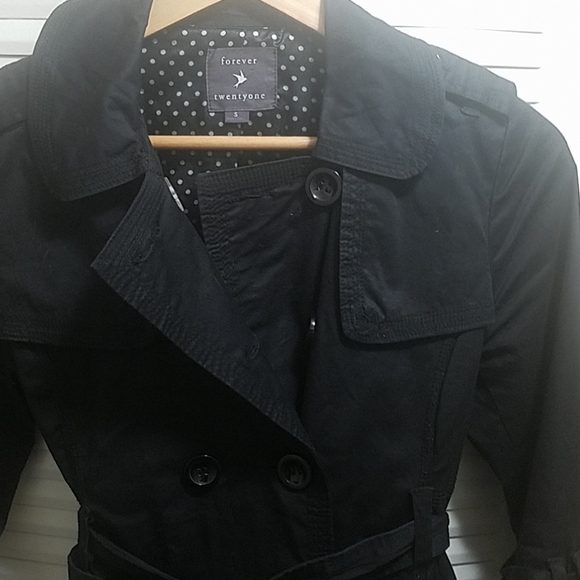 Black Trench Coat - Picture 2 of 4